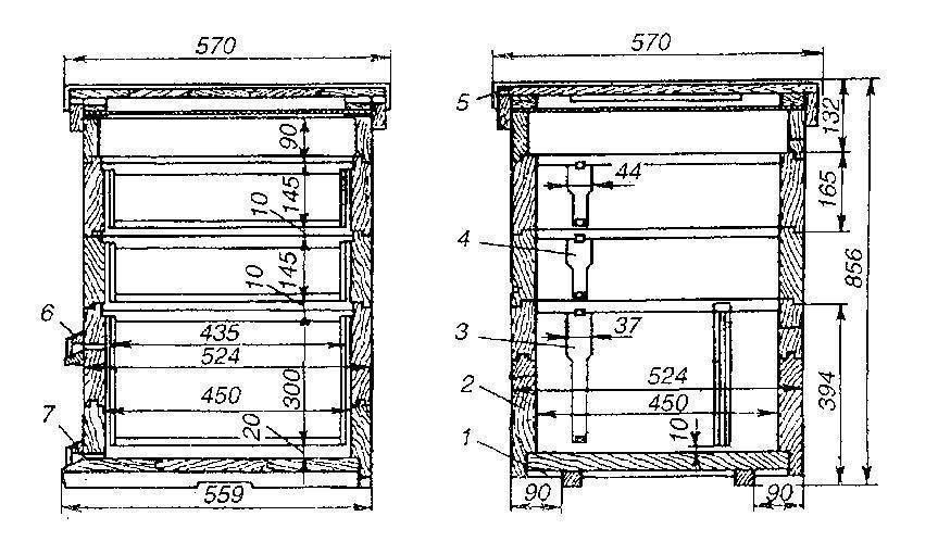 Сделать улей своими руками чертежи