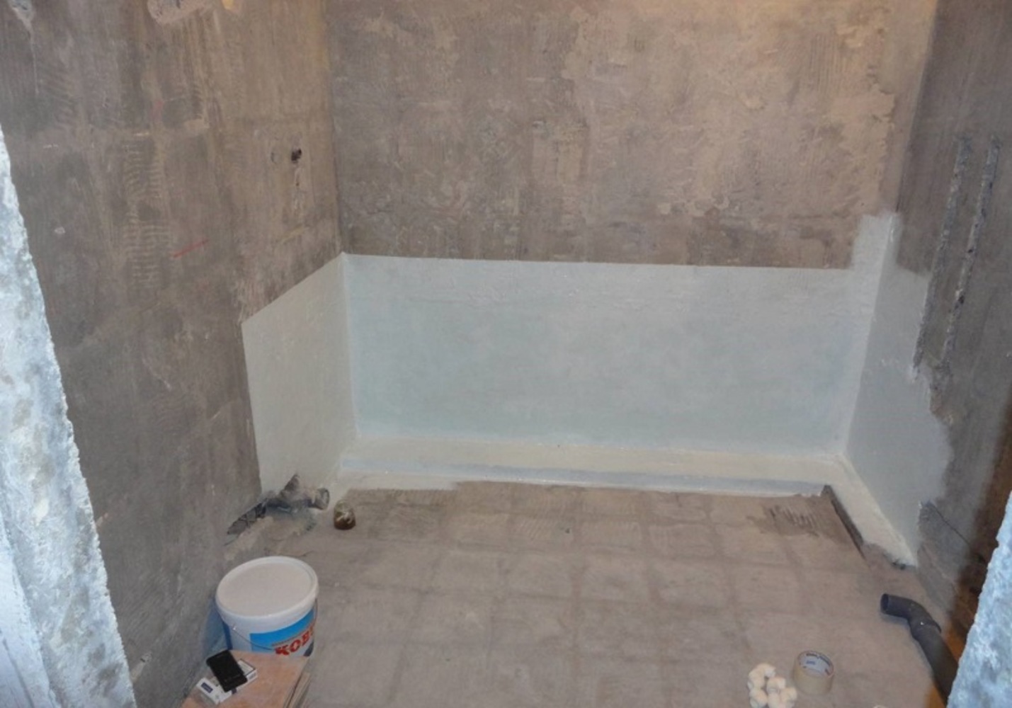 Подготовка стен под плитку в ванной - клуб мастеров