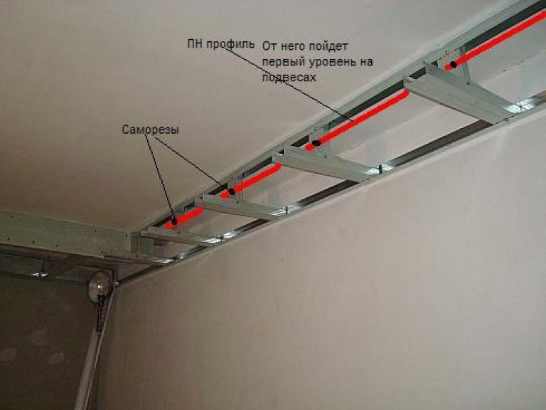 Как сделать двухуровневый потолок своими руками? инструкция и фото