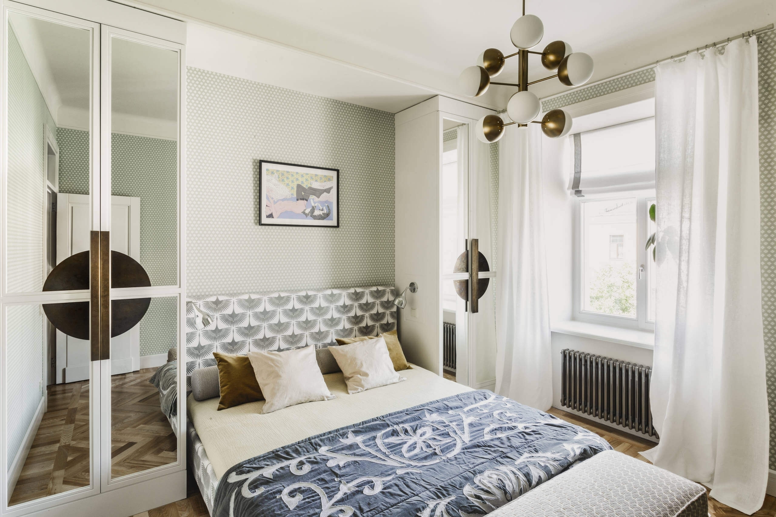 Спальня 9 кв. м.: фото дизайна самых современных идей для маленькой комнаты