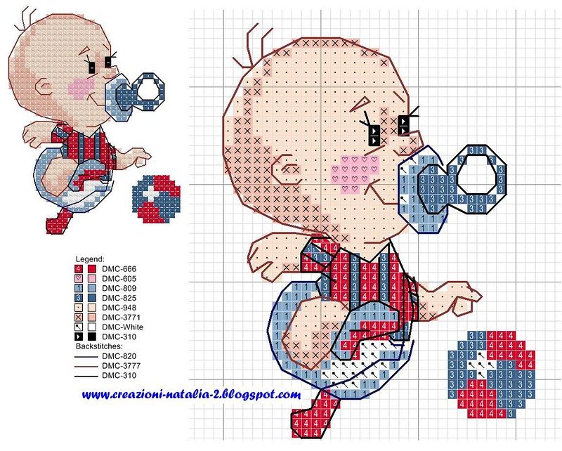 Милейшие схемы для вышивки крестом для новорожденных