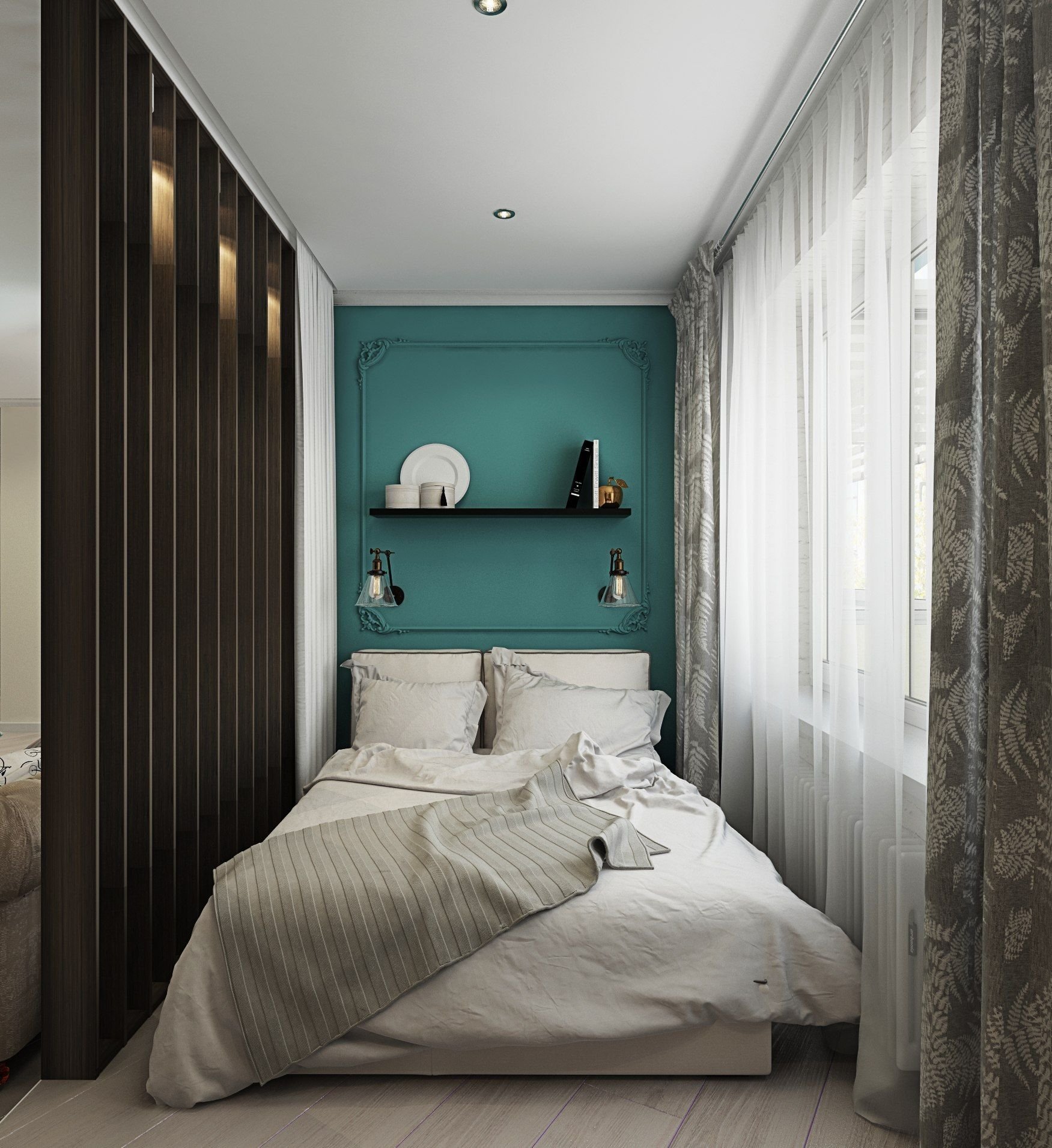 Дизайн спальни 12 кв.м в современном стиле: фото