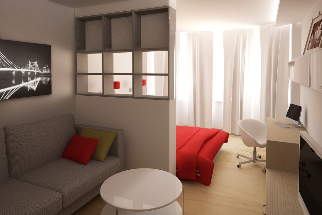Дизайн спальни-гостиной 20 кв. м (60 фото): современный дизайн интерьера совмещенной комнаты