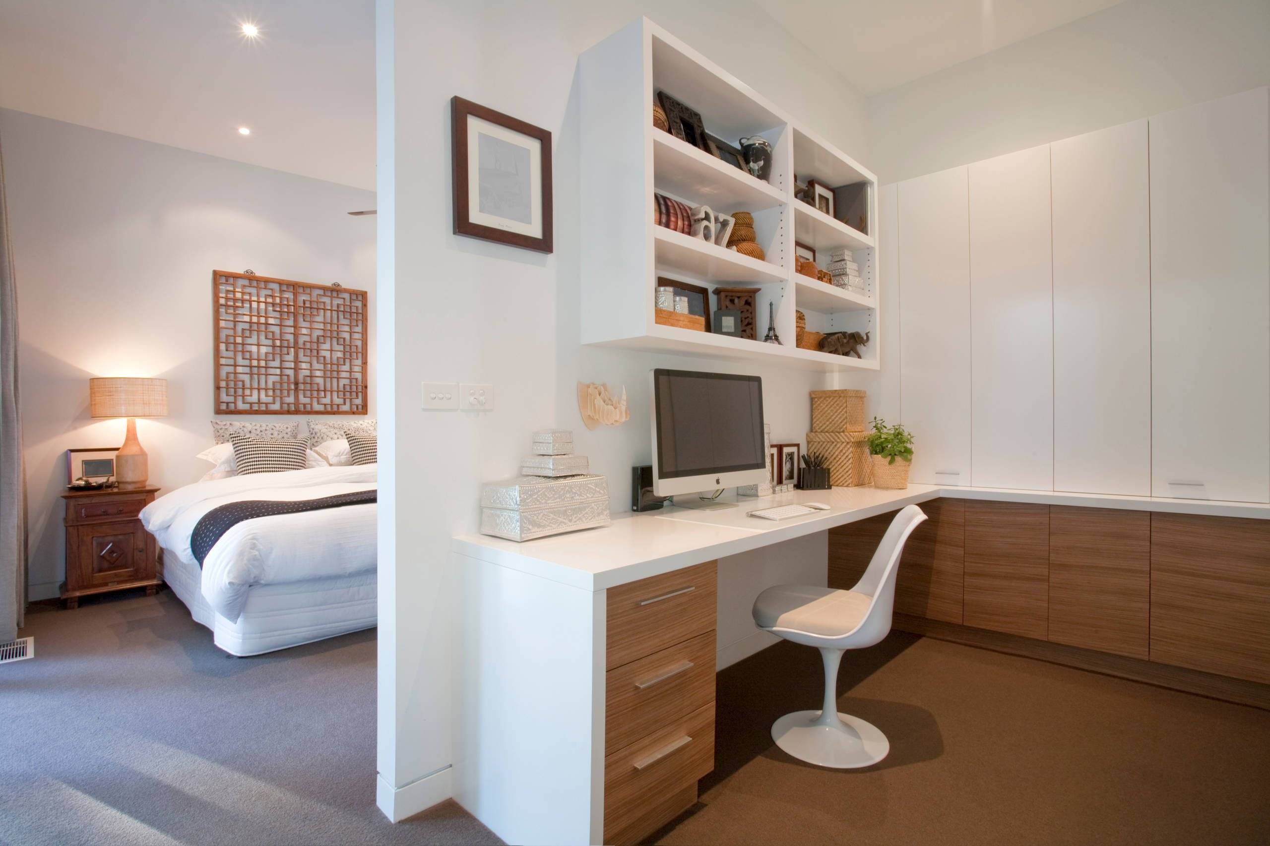 Кабинет-спальня в одной комнате - секреты дизайна интерьера
