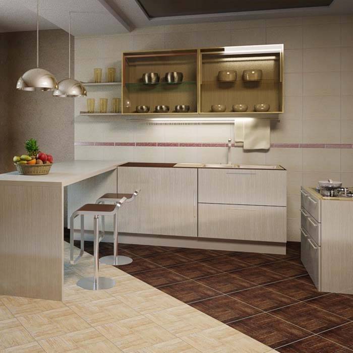 Пол на кухне плитка и ламинат: правила выбора ламината, плитки, комбинированный пол на кухне, что лучше, фото, видео