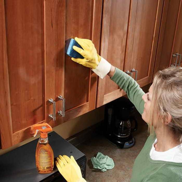 Чем отмыть жир на кухонных шкафах: как отмыть с кухонной мебели, в домашних условиях народными средствами