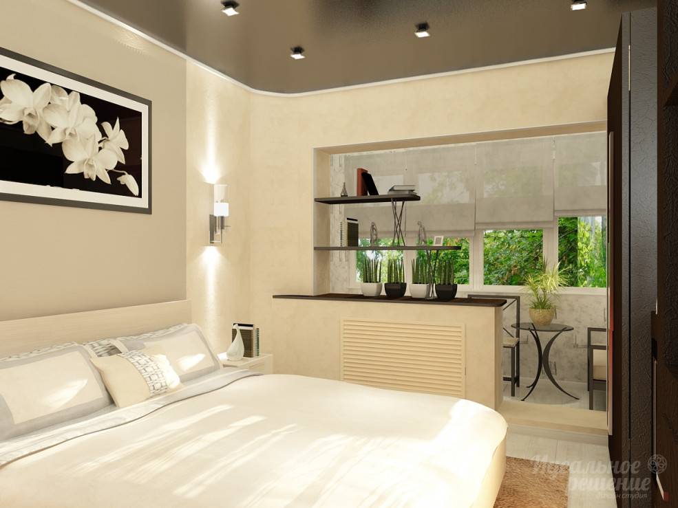 Дизайн спальни с балконом (130 фото): примеры идеального совмещения и планировки