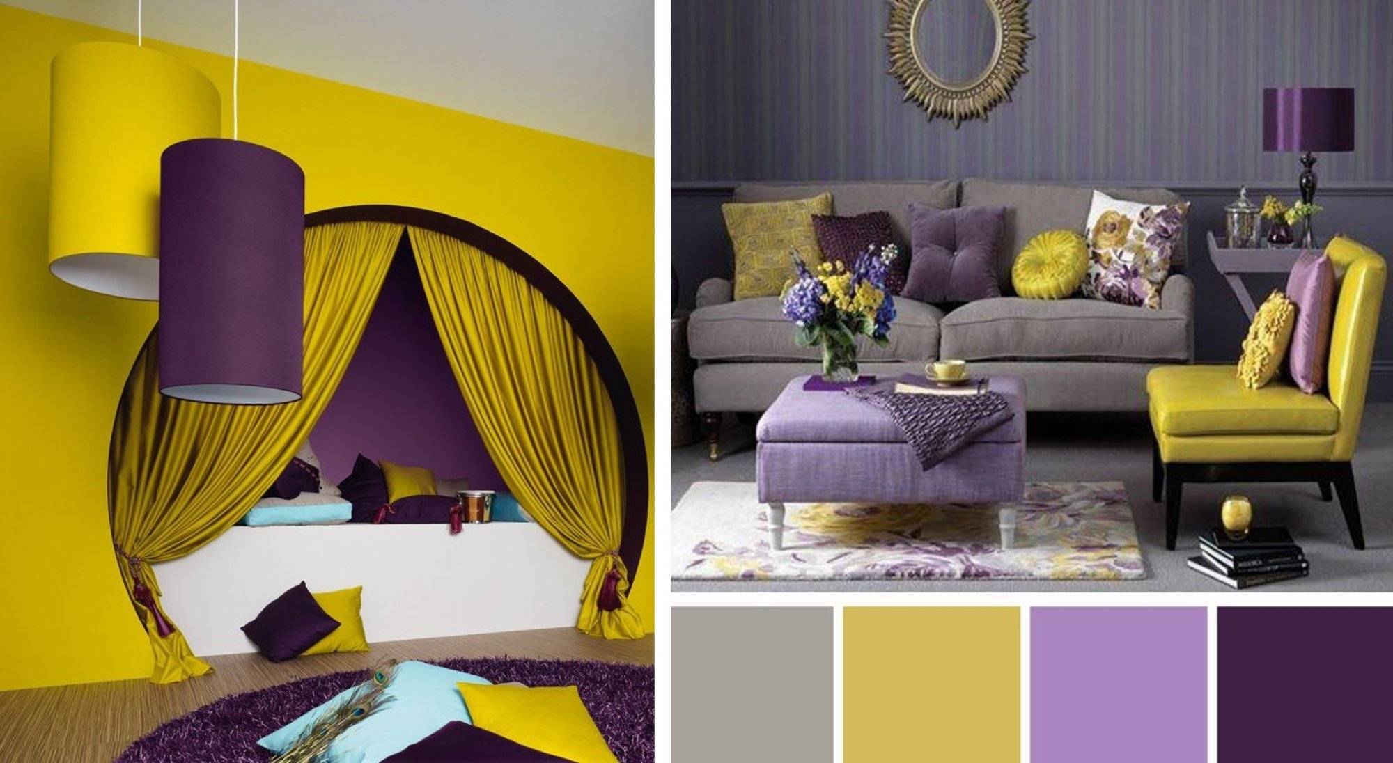Фиолетовые стены — 135 фото примеров идей и варианты применения фиолетового в дизайне интерьера
