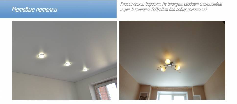 Какой натяжной потолок лучше: матовый или глянцевый | 5domov.ru - статьи о строительстве, ремонте, отделке домов и квартир