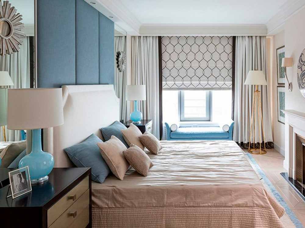 Как оформить окно в спальне в современном стиле, 47 фото дизайна маленьких оконных проемов в панельных домах, выбор: штор, тюля и декора
