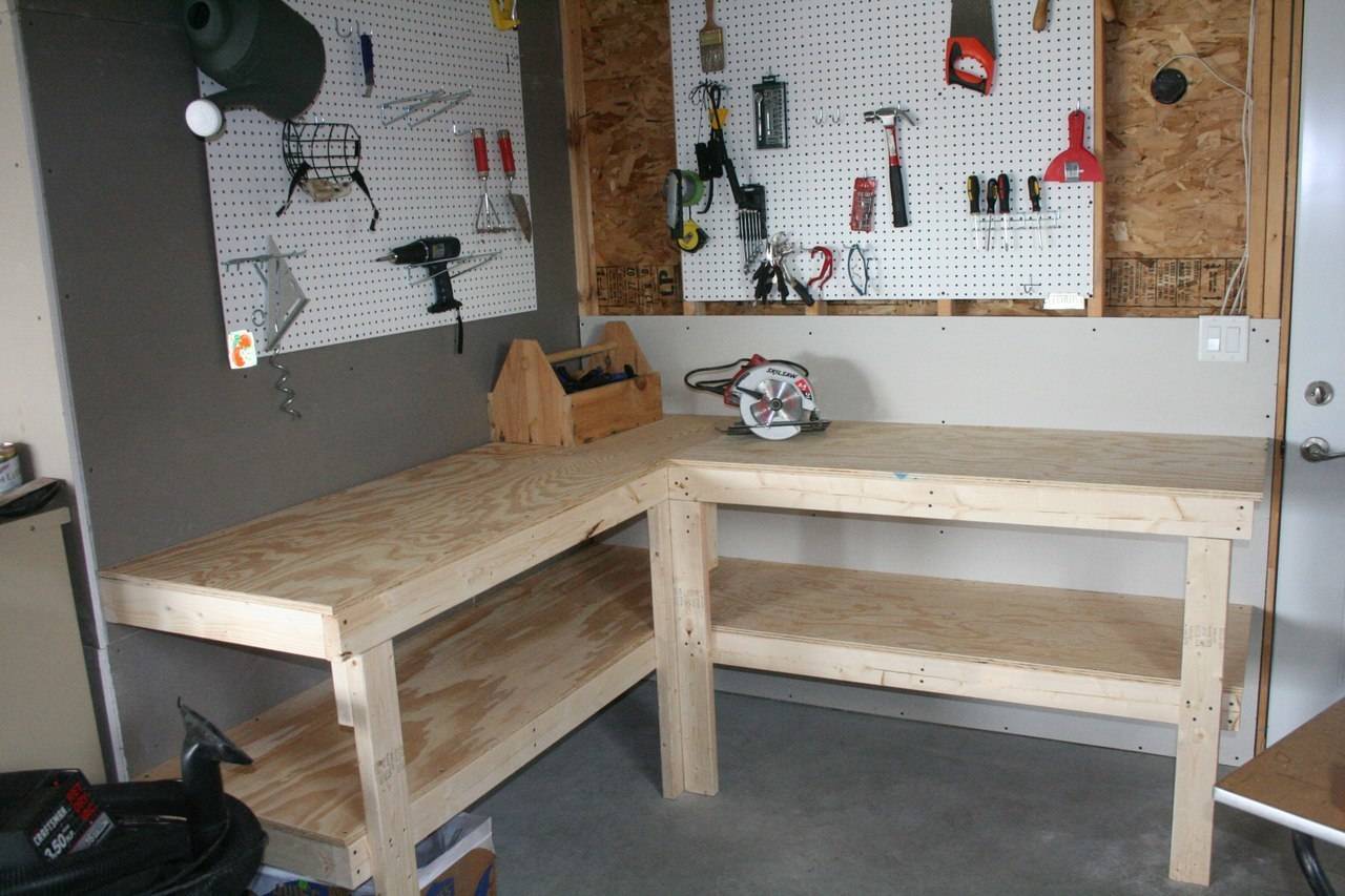 Верстак для гаража: фото, чертежи, виды (металлический, деревянный), делаем стол своими руками