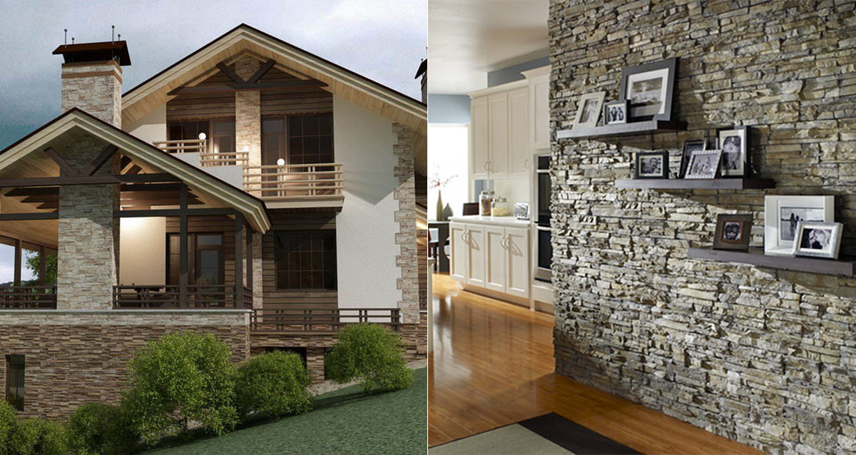 Дизайн фасада дома — эффектная отделка с помощью штукатурки и покраски - уютный дом
