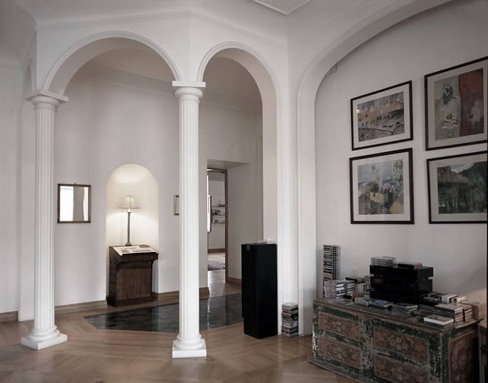 Декоративная отделка и оформление арок и колонн в квартире