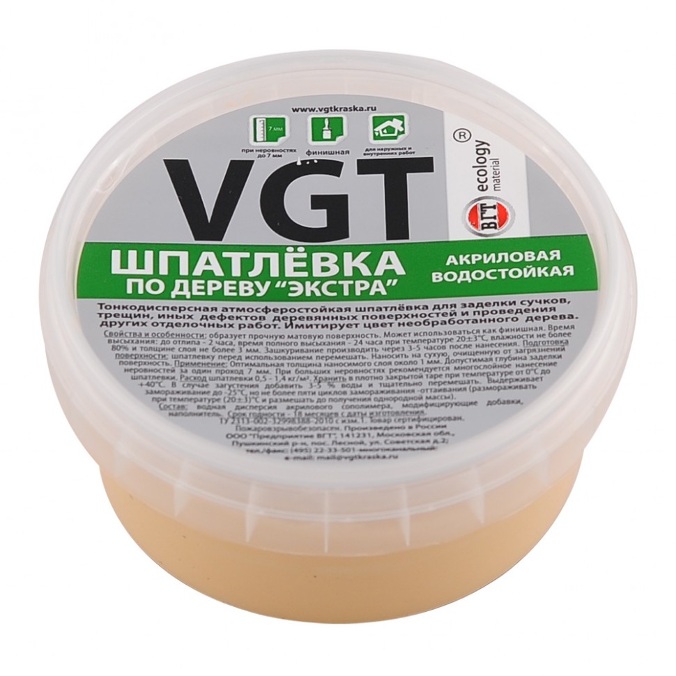 Шпаклевка по дереву под покраску: критерии выбора состава