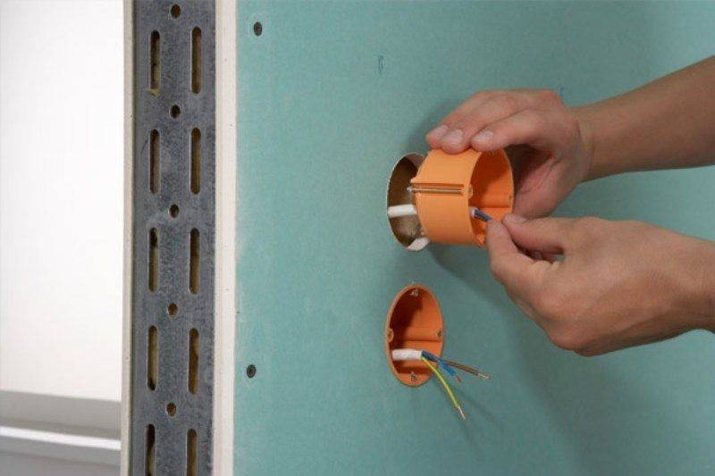 Монтаж розеток в гипсокартон своими руками: советы