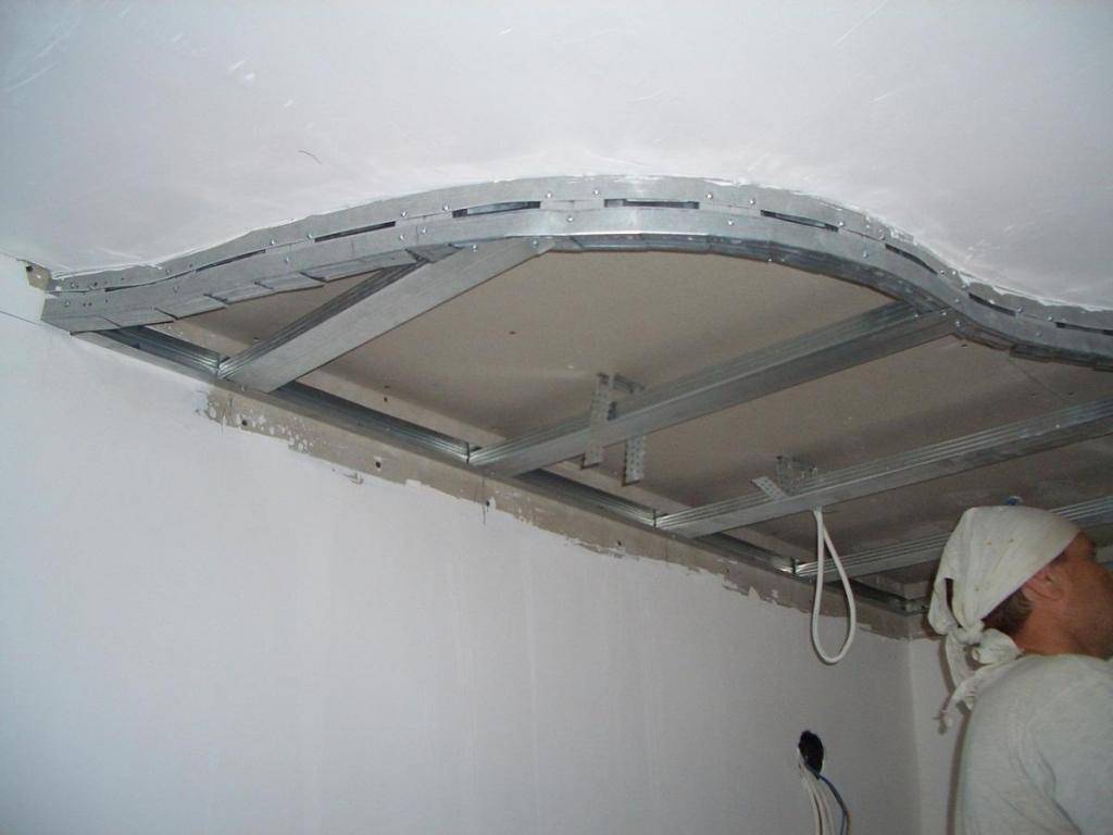 Монтируем подвесной потолок из гипсокартона своими руками с подсветкой: пошагово +видео