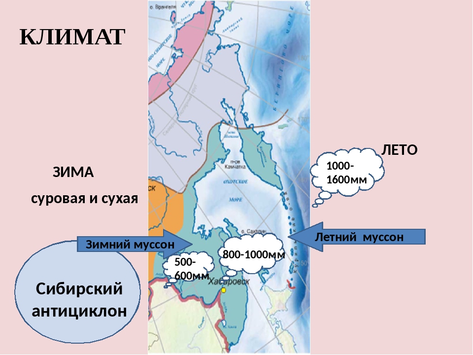 Природно-климатические условия дальневосточного федерального округа. климатические условия дальнего востока