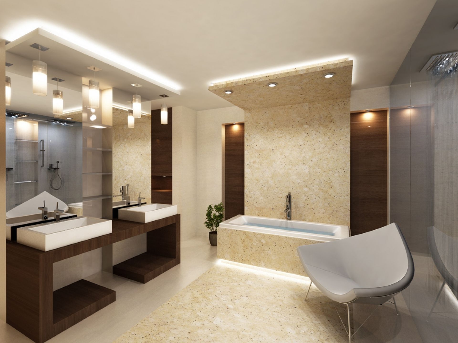 Выбор светильников для ванной комнаты с фото примерами