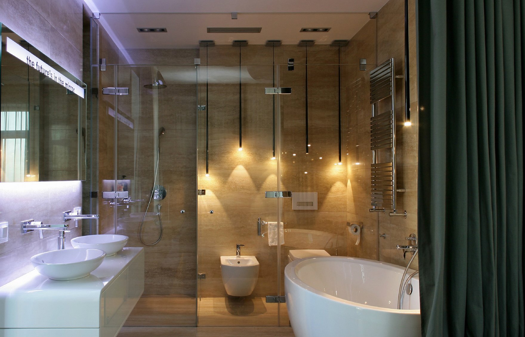 ванные комнаты освещение дизайн фото