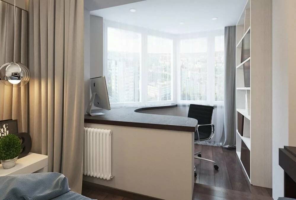 Прорабатываем интерьер комнаты с балконом - лучшие решения фото