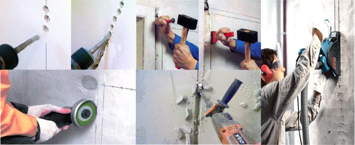 Штробление стен под проводку: выполнение работ своими руками, особенности применения различных инструментов