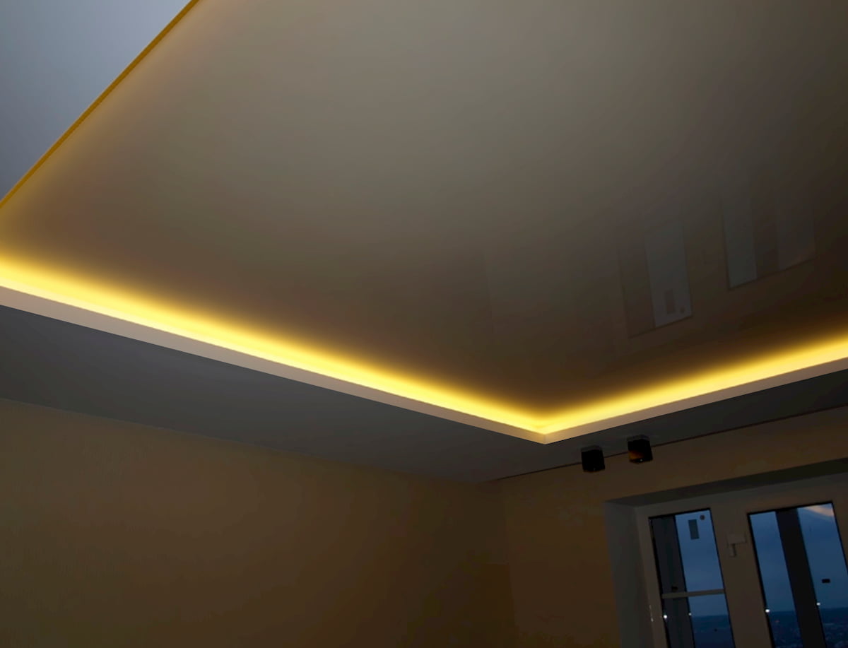 Светодиодная подсветка потолка своими руками: ленточная, фигурная, точечная