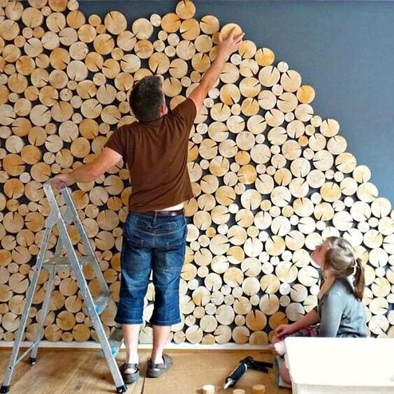 Декор дома из дров: бюджетная идея с потрясающим результатом