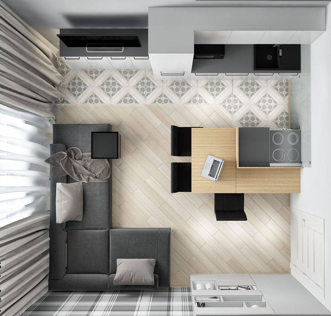Кухня-гостиная 16 кв. м с диваном: дизайн, фото с зонированием, интерьер, совмещение, планировка, как обставить, проекты