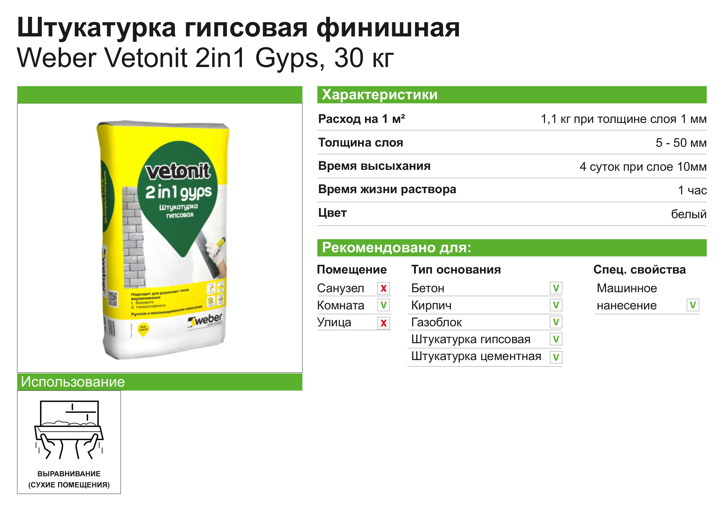 Штукатурка гипсовая: технические характеристики и описание
