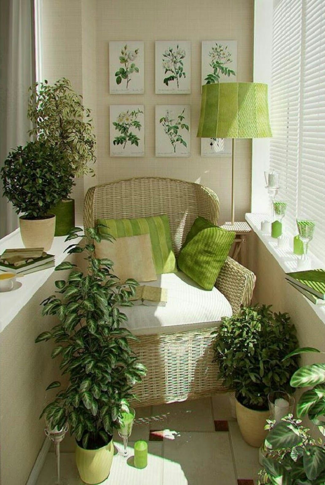 Изящный зеленый уголок в квартире