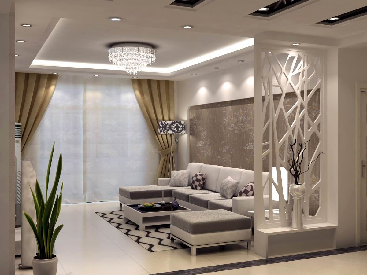 Перегородка в гостиной-дизайн гостиной и варианты зонирования зала