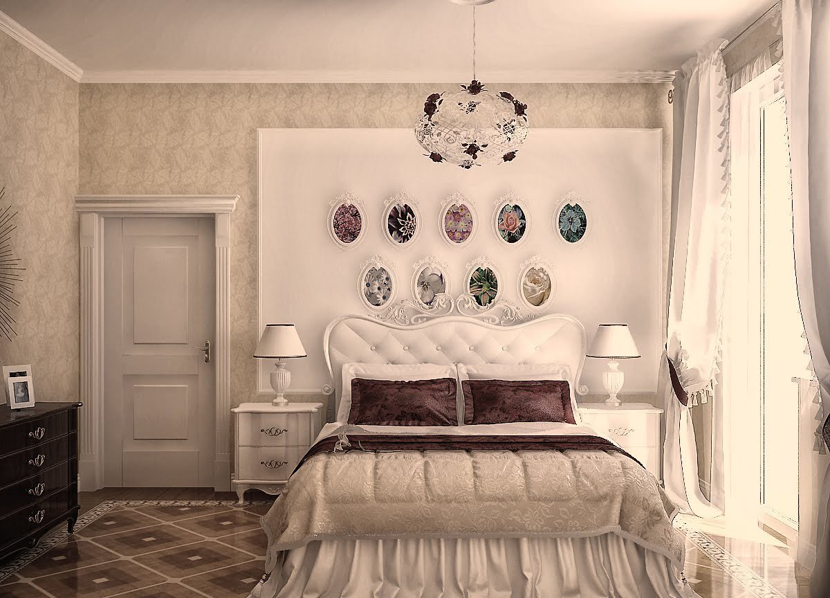 Спальни в стиле прованс, обзор в фото