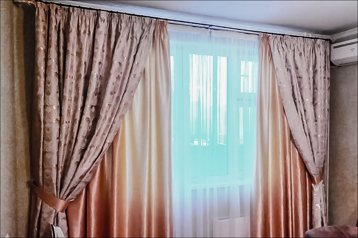 15 оригинальных идей  как повесить шторы без карниза
