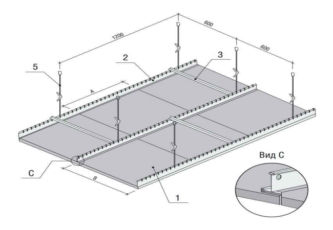 Реечный потолок албес: подвесной, кассетный, алюминиевый, монтаж